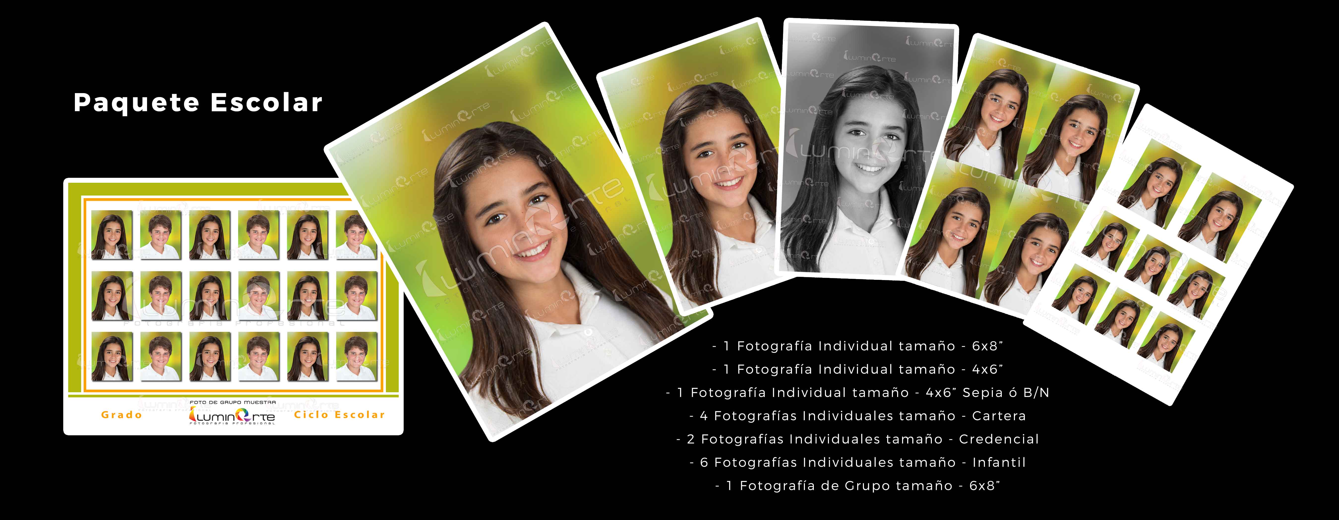 Paquetes Fotográficos Escolares